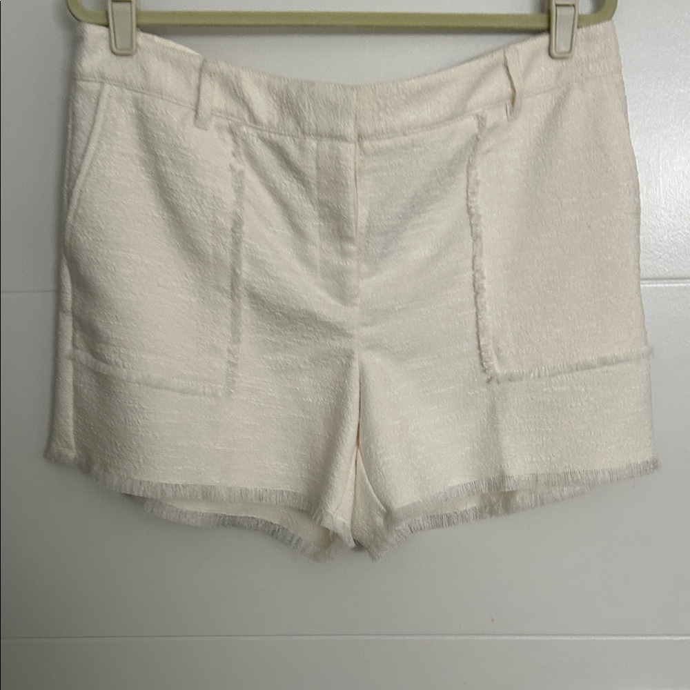 Cream Women's Boucle Shorts